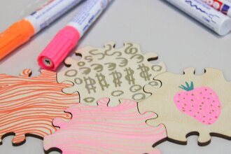 Gestalten von Blankopuzzles aus Birkensperrholz